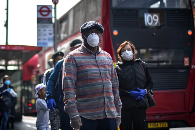 The Mayor of London told LBC he is close to recommending Londoners wear facial coverings