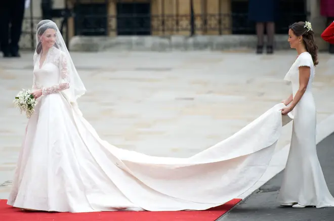 Pippa Middleton, the brides sister, acted as Maid of Honour on the big day