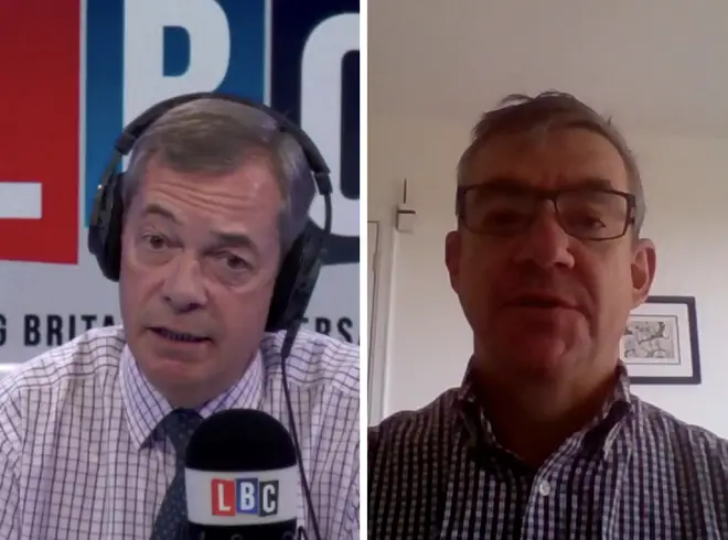 John McTernan speaks to Nigel Farage