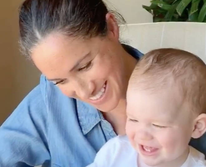 Meghan reads with baby Archie in the new charity video