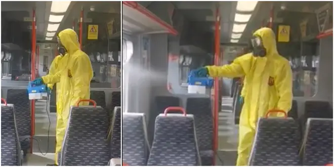 Great Anglian trains will be using fogging guns to sanitise their carriages