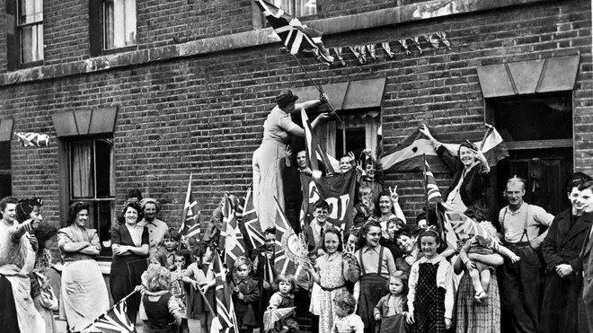 Street parties were widespread on VE Day