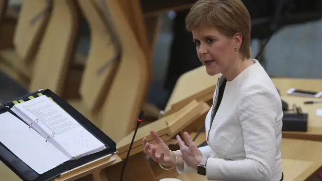 Nicola Sturgeon extended Scotland's lockdown but said more details will emerge later today