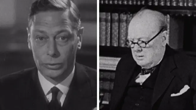 Watch the VE Day speeches from King George VI and Winston Churchill