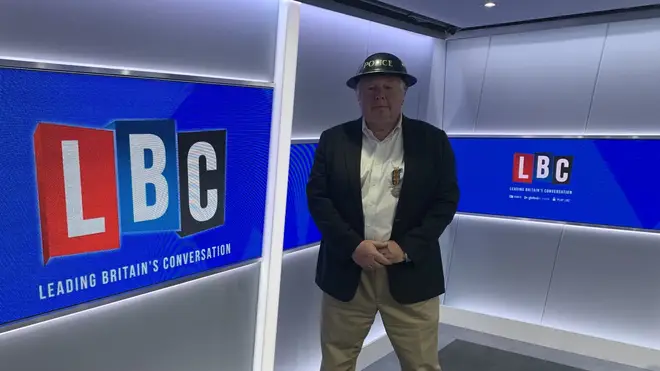 Nick Ferrari wore his father's medals and his mother's helmet to commemorate VE Day