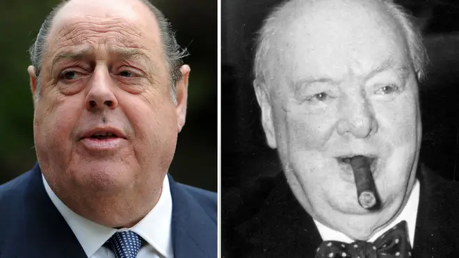 Sir Nicholas Soames reflected on the hero he knew only as Grandpa