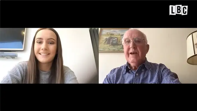 Tamzin spoke to her great-grandfather Louis about VE Day via Zoom