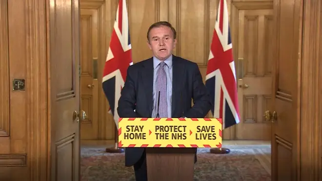 George Eustice confirmed the death toll during the government's daily press conference