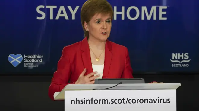 Nicola Sturgeon said May 28 could be a date for easing restrictions in Scotland