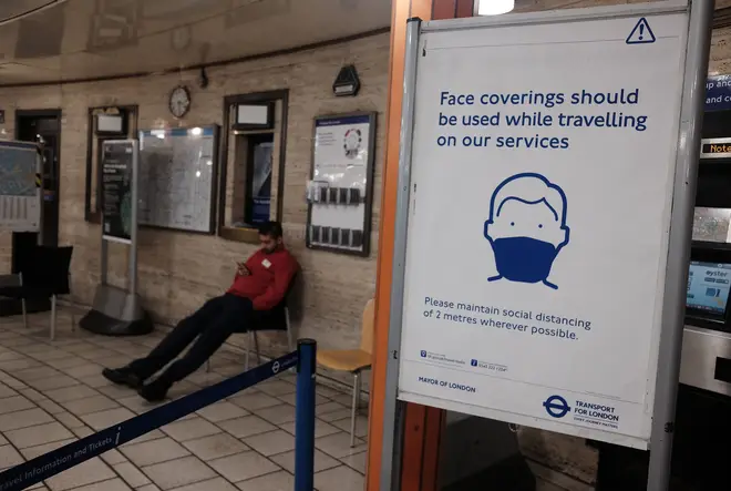 TfL is encouraging the use of face coverings for passengers