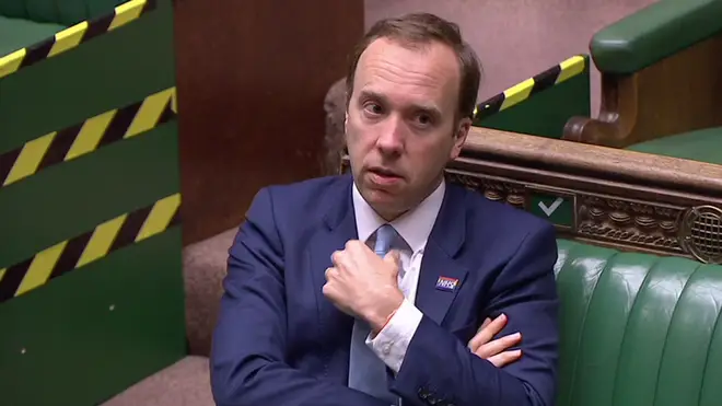 Matt Hancock was berated by the House of Commons Speaker during PMQs