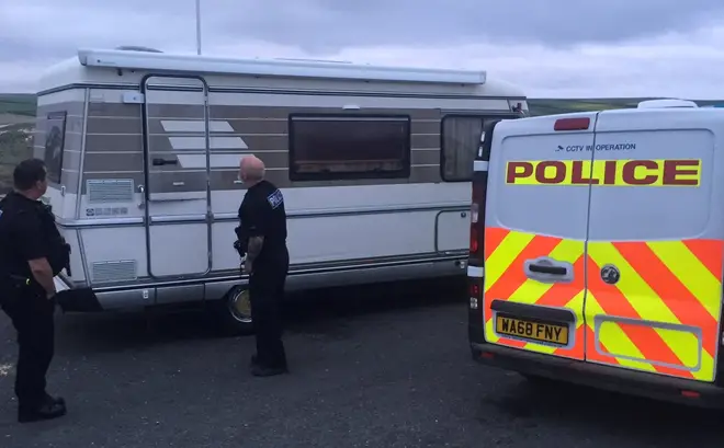 Newquay Police asked people staying overnight in camper vans to leave