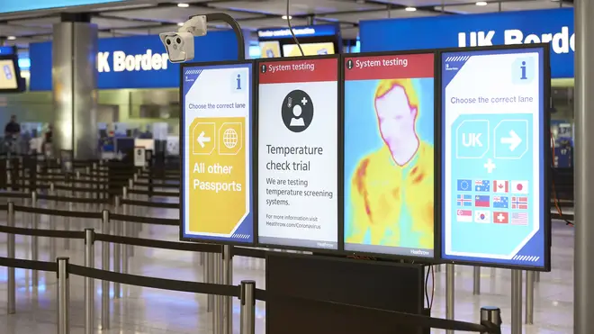Trials have launched in the immigration hall of Terminal 2 as part of a programme looking at technology that could reduce the risk of the transmission of coronavirus