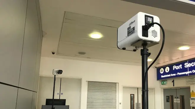 The camera will scan people's body temperature in a non-intrusiive manner