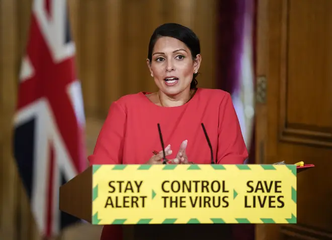 Priti Patel announced the UK's quarantine measures
