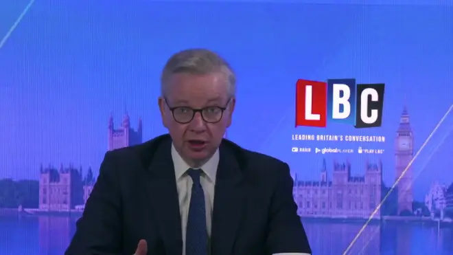 Michael Gove appeared on LBC to defend Dominic Cummings