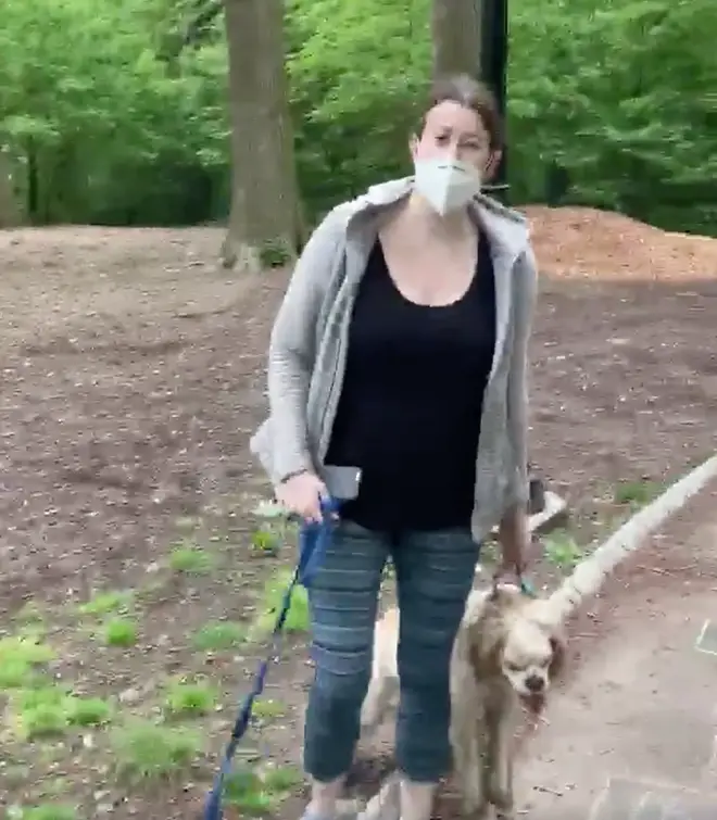 Christian Cooper filmed Amy Cooper after she refused to stop her dog running through woodland