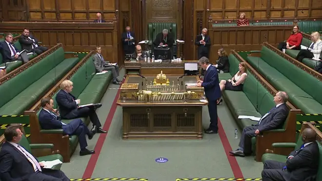 Labour leader Keir Starmer speaks during Prime Minister's Questions in the House of Commons