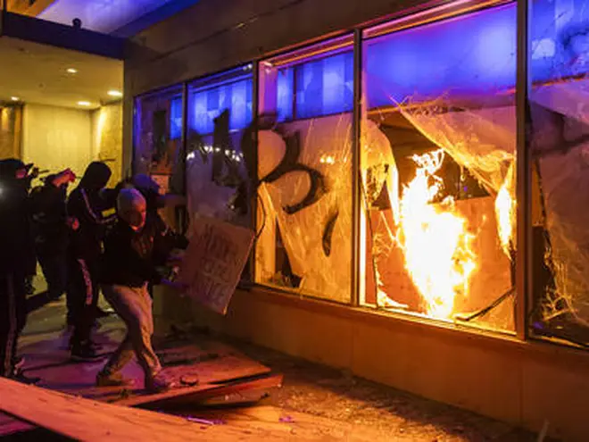 Riots and violent protests have broken out in a number of US cities