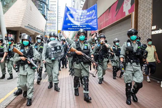 Protests in Hong Kong have intensified amid the end to "one country, two systems"