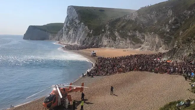 Three people have suffered serious injuries and are being treated by the ambulance service