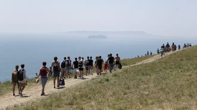 It comes as thousands of Brits have flocked to beaches to enjoy the weather