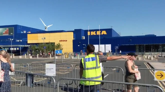 Thousands joined the queue outside IKEA in Warrington