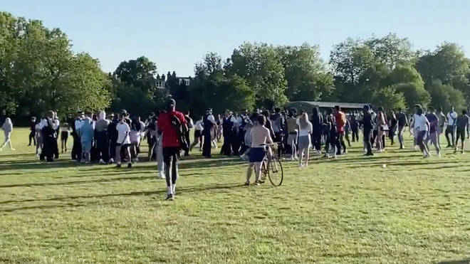 Police responded to a call about youths fighting at Parliament Hill, Hampstead Heath