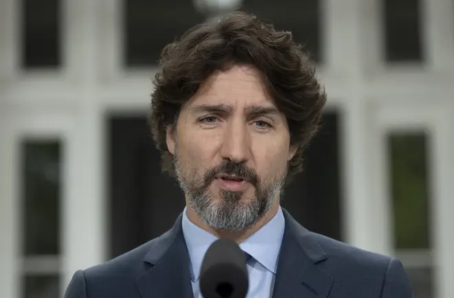 Justin Trudeau was lost for words when asked about Donald Trump's use of tear gas on protesters