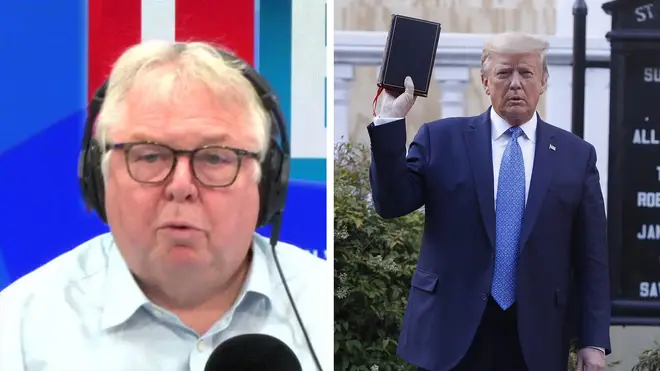 Nick Ferrari rowed with a former Chairman of the Republican Party over whether Donald Trump was right to order police to tear gas protesters outside the White House.