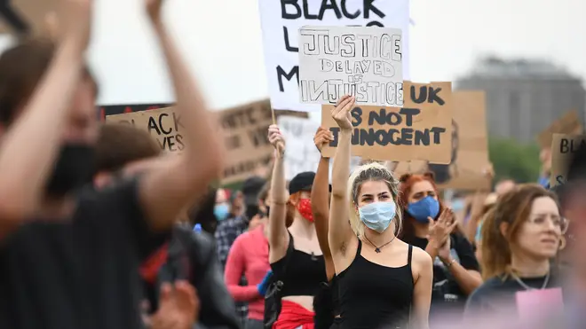 Black Lives Matter protests have been revived after Mr Floyd's death