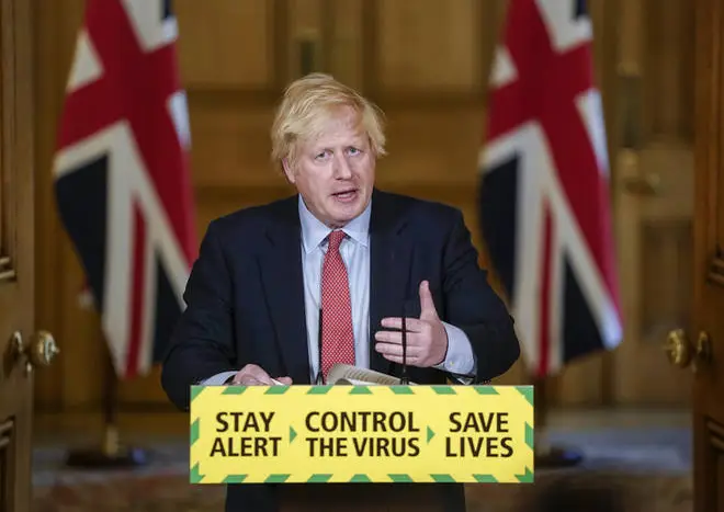 Boris Johnson is leading today's Covid-19 update