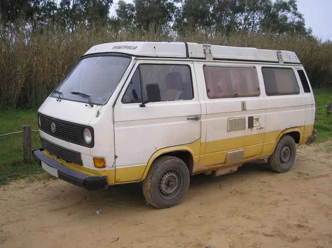 This is the camper van believed to have been driven by the prime suspect