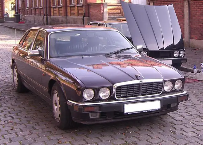 A 1993 Jaguar XJR6 that has been linked to the suspect.
