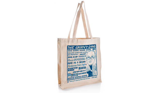 The limited-edition Steve Allen tote bag