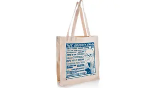 The limited-edition Steve Allen tote bag