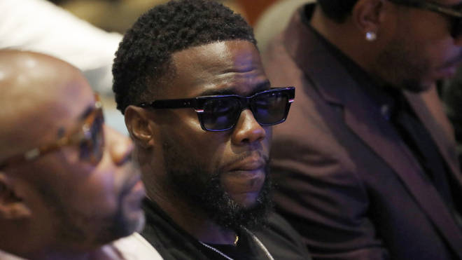 Kevin Hart was also at the memorial on Thursday