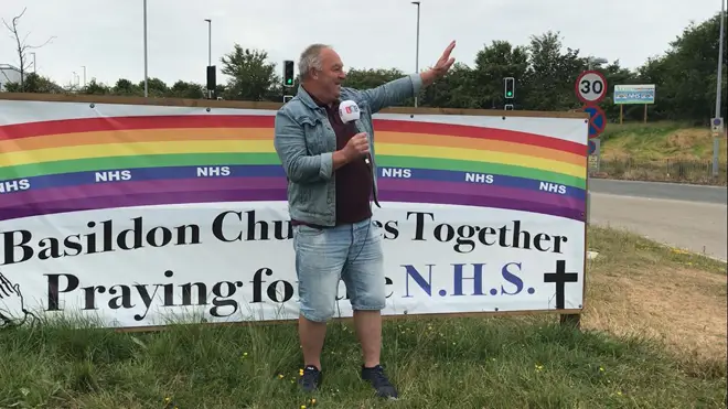 Colin Wilkinson spent the last 40 mornings clapping staff outside Basildon hospital