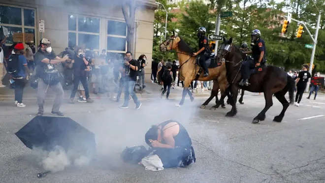 Tear gas has become a common site on the streets of the United States