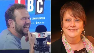 James O'Brien had a very funny conversation with Kathy Burke