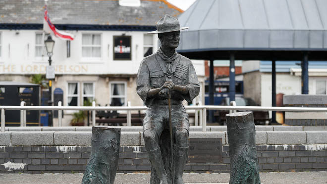 The statue of Robert Baden-Powell has been earmarked for temporary storage