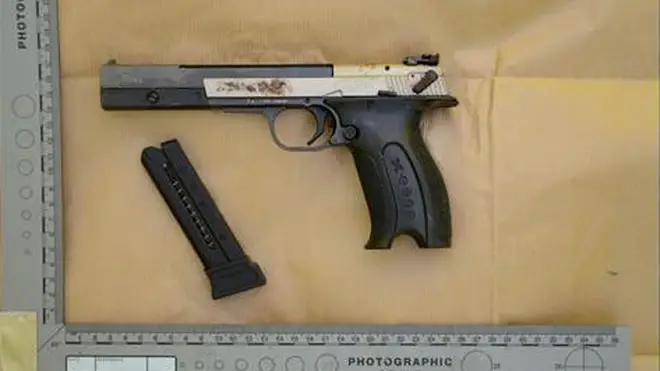 Police say this was the gun used to kill journalist Lyra McKee