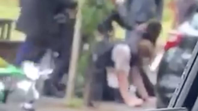 Video of the incident went viral on social media, and was described as 'sickening' by the home secretary
