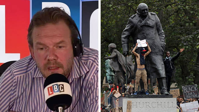 James O'Brien spoke to a caller going to protect the Churchill statue