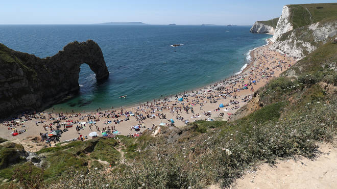 The R rate in the southwest, where Durdle door is, could be above one
