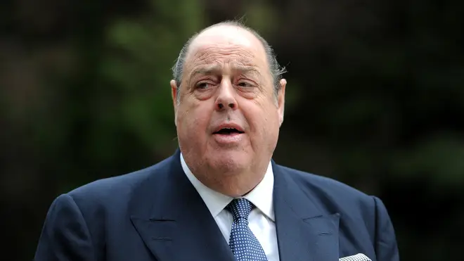 Sir Nicholas Soames said he was deeply shocked to see his grandfather's statue boarded up