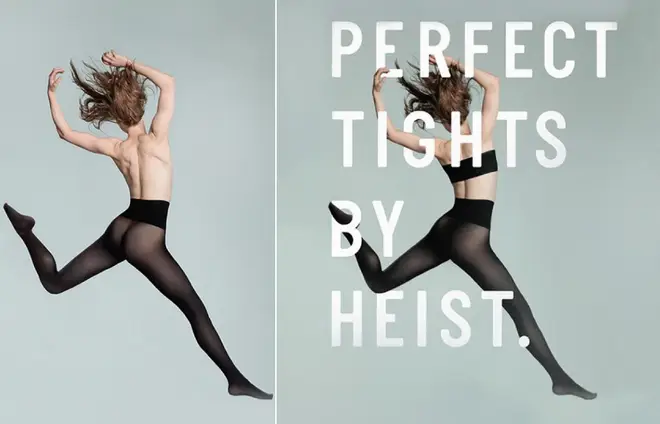 The advert for Heist tights was banned by TfL
