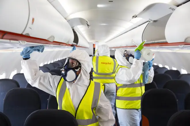 Planes will be subject to special cleaning methods