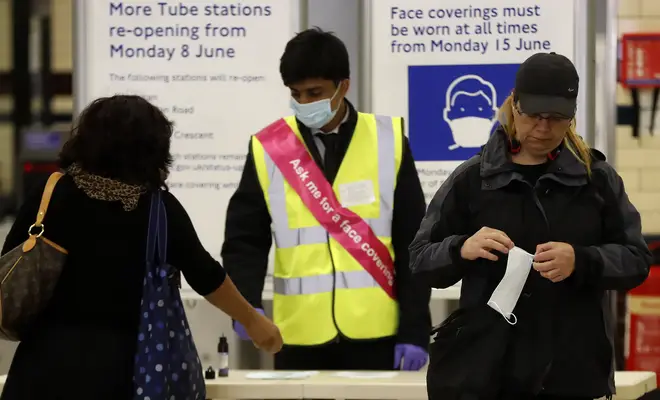 It is now compulsory in England to wear PPE on public transport