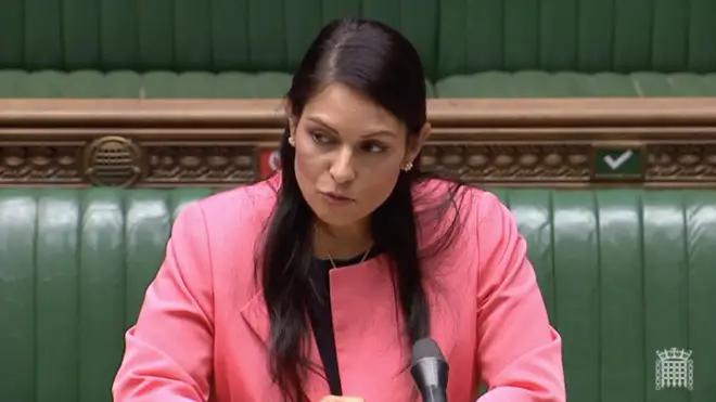 Priti Patel was speaking in the House of Commons on Monday